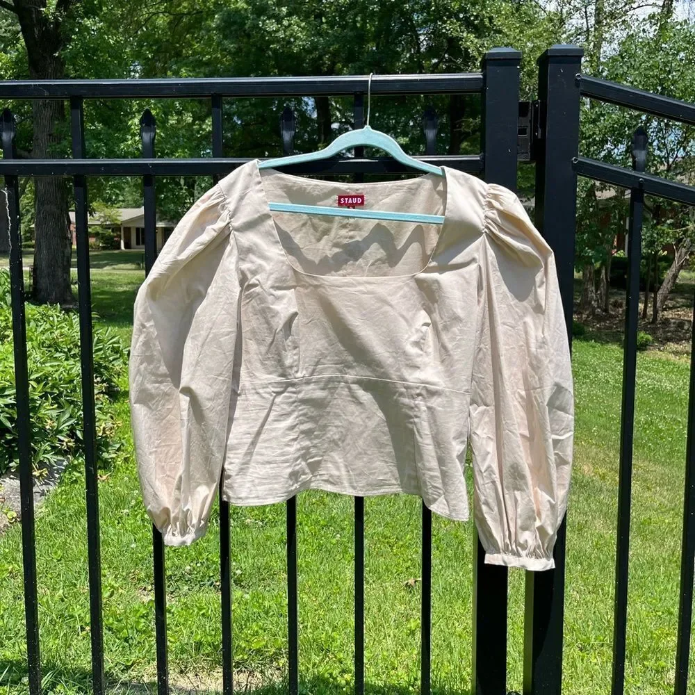 STAUD Lana Top in Biscotti NWT